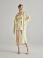 Soft Gradient Nightgown Silk Robe
