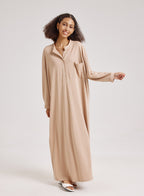 Collared Split Side Maxi Dress