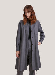 Wool-Blend Long Length Trench Coat – Nap Loungewear Outerwear