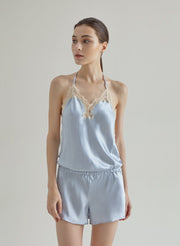 Baby Blue One-Piece Silk Nightgown – Nap Loungewear Sleepwear & Loungewear