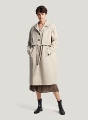 Double Layer Cotton Trench Coat – Nap Loungewear Outerwear