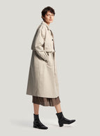 Double Layer Cotton Trench Coat