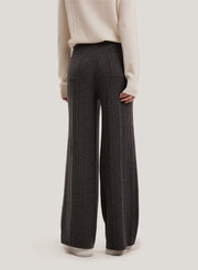 wide leg high rise pants