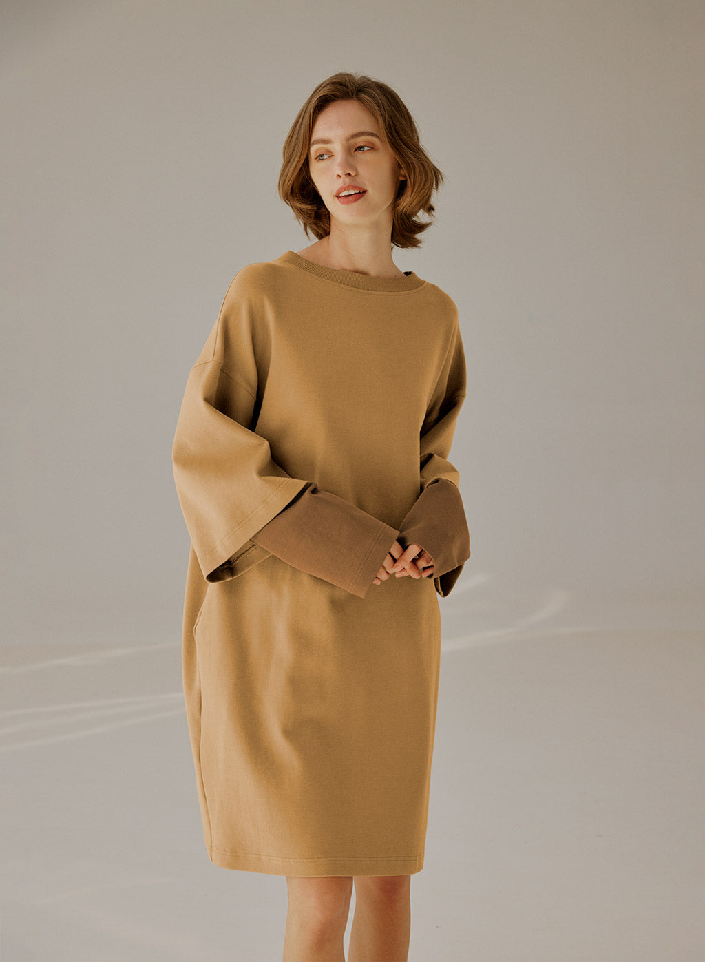 Double-Layer Long Sleeve Dress
