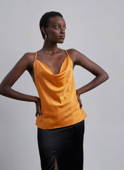 Cowl-Neck Silk Camisole – Nap Loungewear Intimates & Shapewear