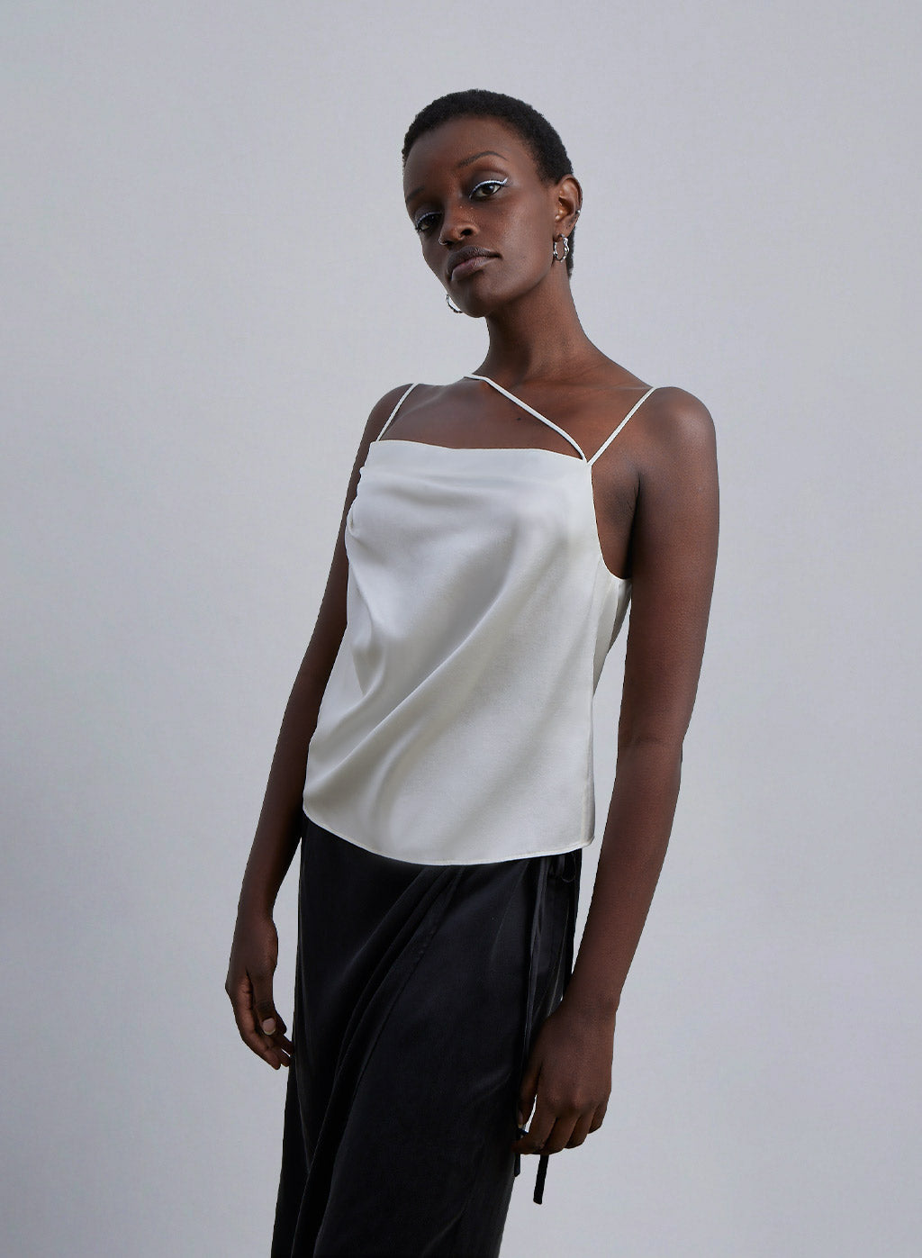 Square-Neck Silk Camisole