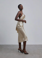 Draped Silk Slip Dress – Nap Loungewear Intimates & Shapewear