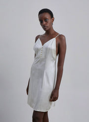 Button Front Silk Mini Slip Dress – Nap Loungewear Intimates & Shapewear