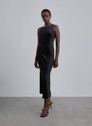 Backless Silk Dress
