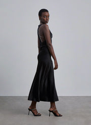 Backless Silk Dress