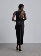 Backless Silk Dress