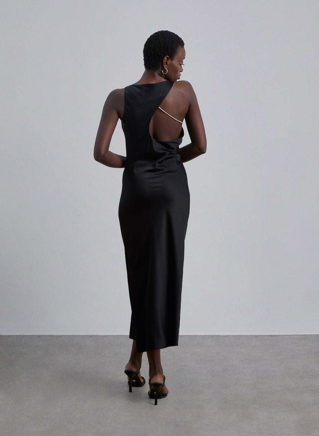 Backless Silk Dress