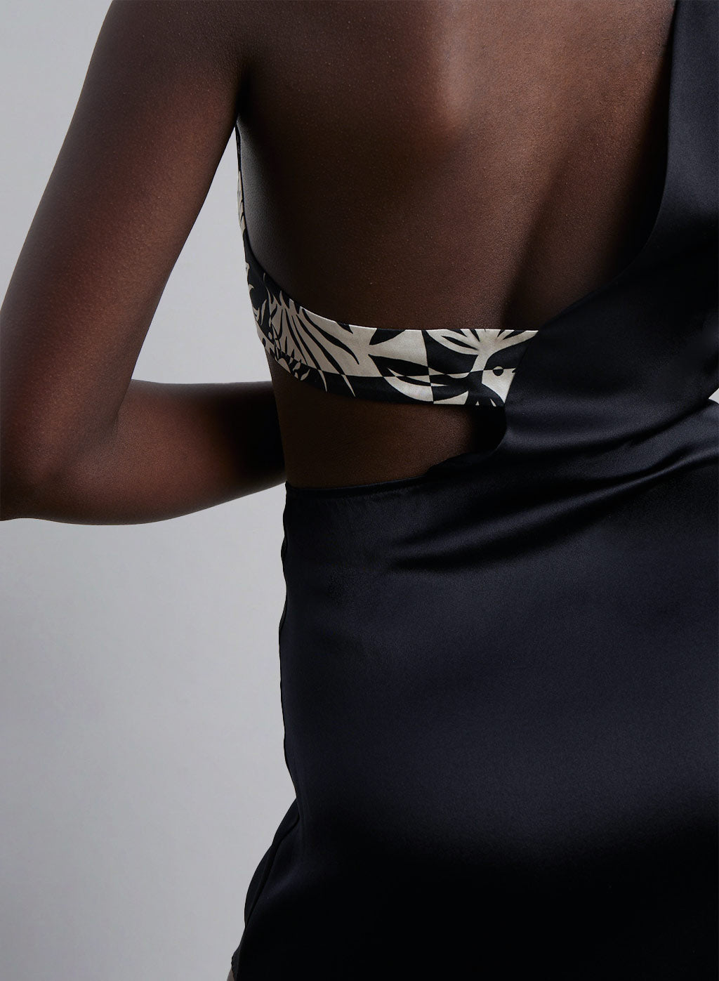 Color Block High Slit Dress