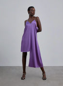 Asymmetrical Silk Slip Dress