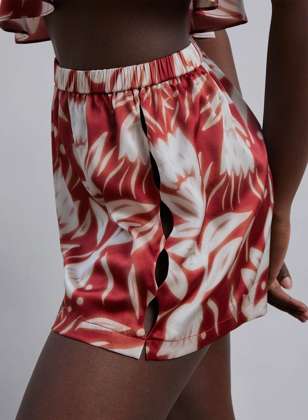 Floral Print Silk Camisole Set