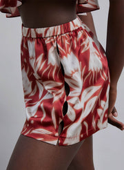 Floral Print Silk Camisole Set