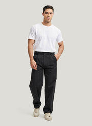 Straight-Leg 100% Cotton Trousers – Nap Loungewear Bottoms