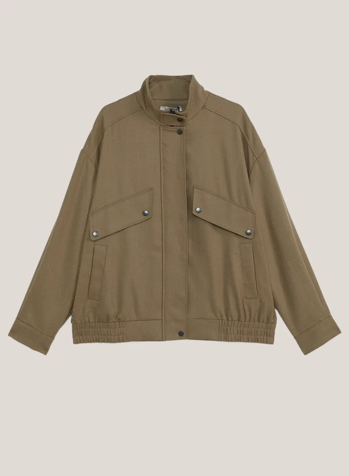 Wool-Blend Jacket With Pockets