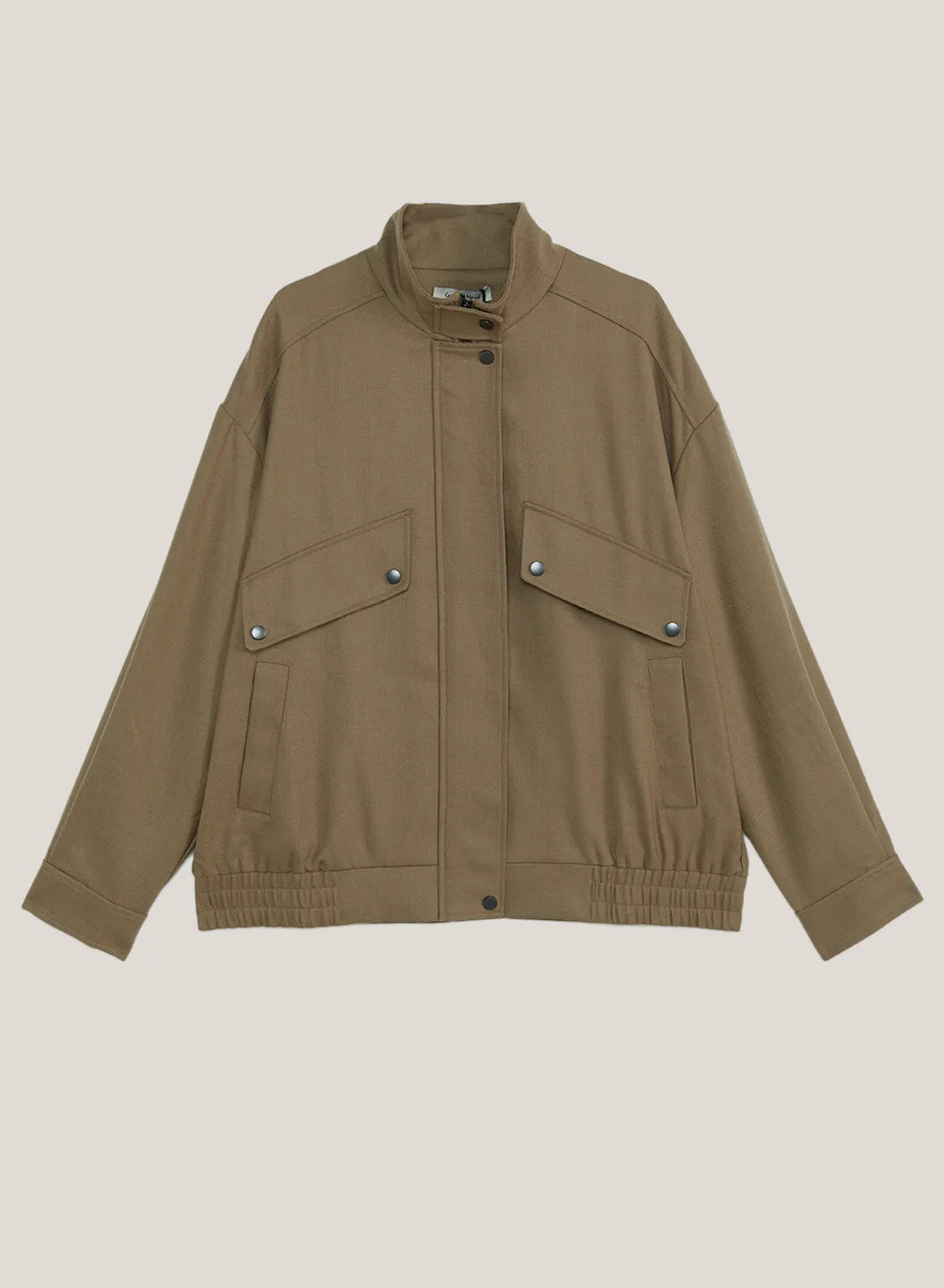 Wool-Blend Jacket With Pockets