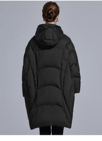 Long Puff-Style Down Jacket