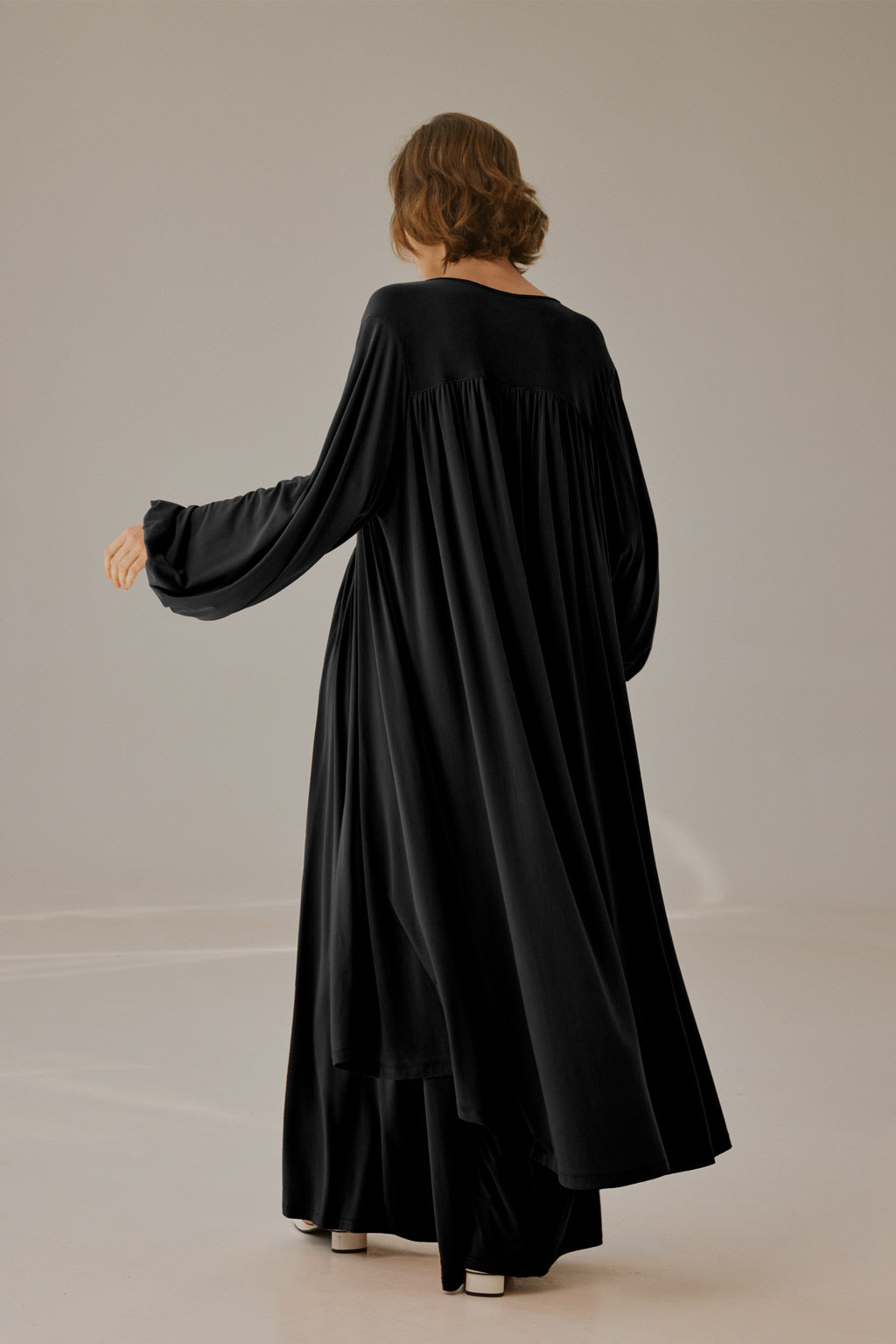 Flowy Open-Front Cardigan