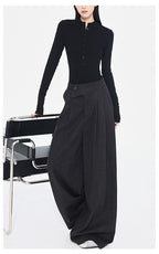 Wide Leg Suit Pants