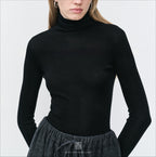 Knitted bottomed shirt top