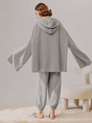 Silky Wide Sleeve Hoodie
