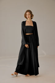Flowy Open-Front Cardigan