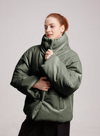 NAP Buttoned Faux Leather Jacket