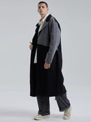 1 ×Paneled Cashmere Coat