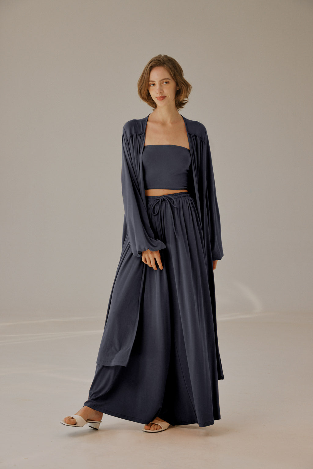 NAP Flowy Open-Front Cardigan