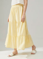 Flowy Tiered Cotton Skirt