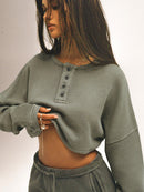 Pullover Batwing Sleeve Sweatshirt