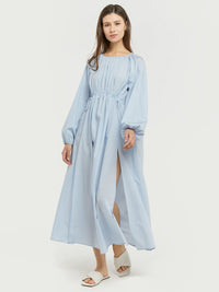 Relaxed Drawstring Waist Dress