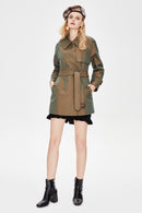 Gabardine Mid-length Trench Coat