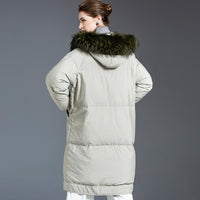 Raccoon Fur Collar Down Jacket