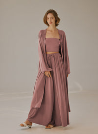 Flowy Open-Front Cardigan