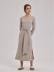 NAP Belted Knit Bodycon Dress