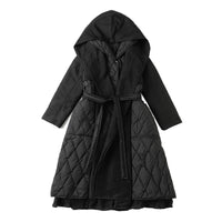 Slimming Mid-length White Duck Down Jacket