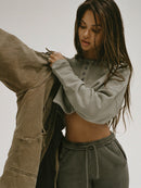 Pullover Batwing Sleeve Sweatshirt