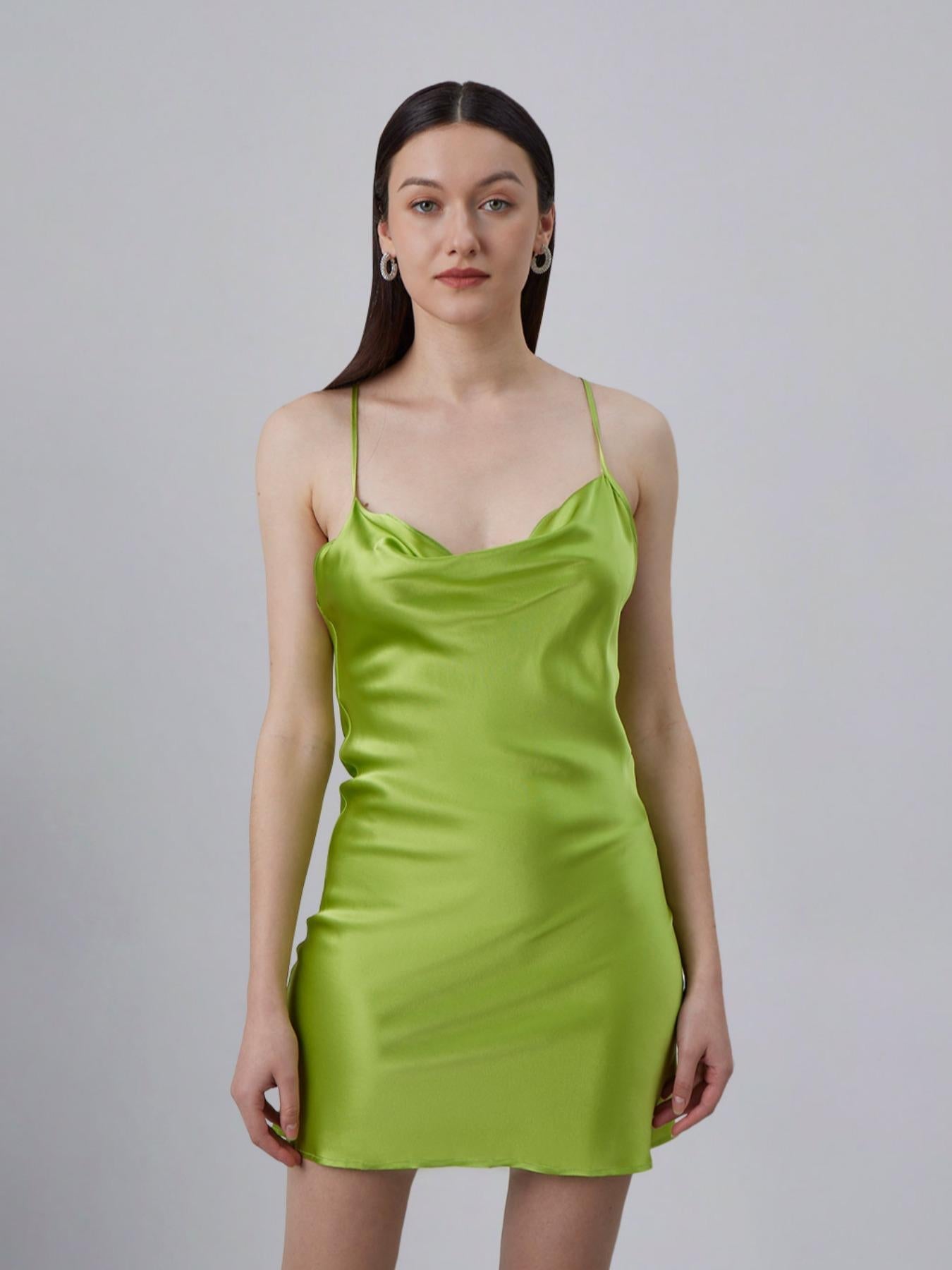 Silk Satin Slip Dress