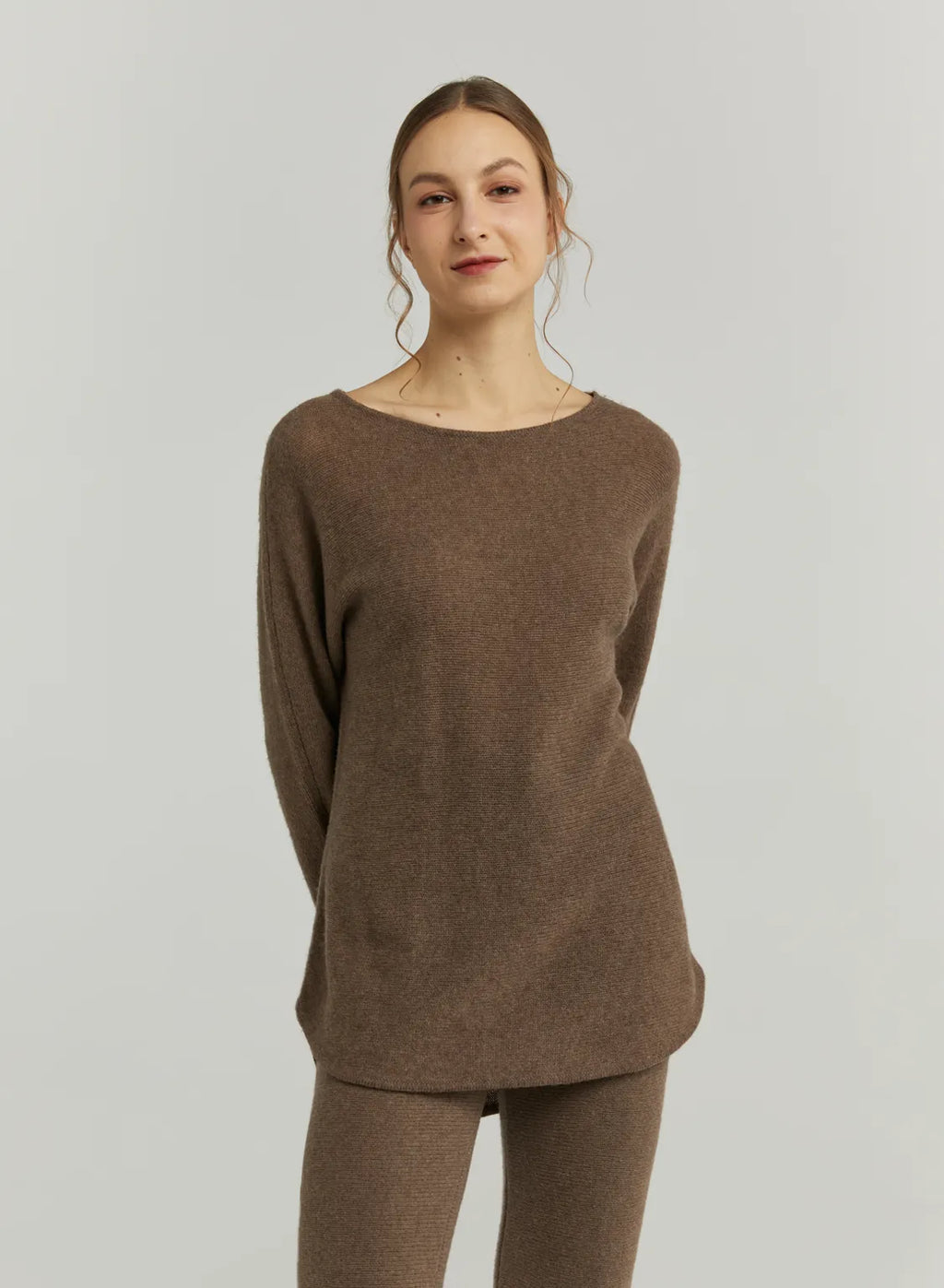 100% Yak Wool Boatneck Sweater