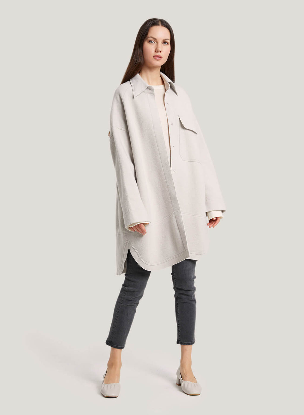 Wool Overshirt Coat
