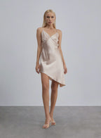 Allure Hi-Low Silk Slip Dress