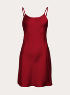 Scoop Neck Silk Slip Dress