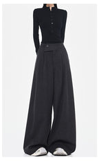 Wide Leg Suit Pants