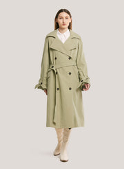 Casual 100% Cotton Trench Coat – Nap Loungewear Outerwear