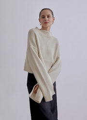 Slit Sleeves Cashmere Sweater
