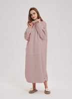 Oversized Fleece Knit Dress